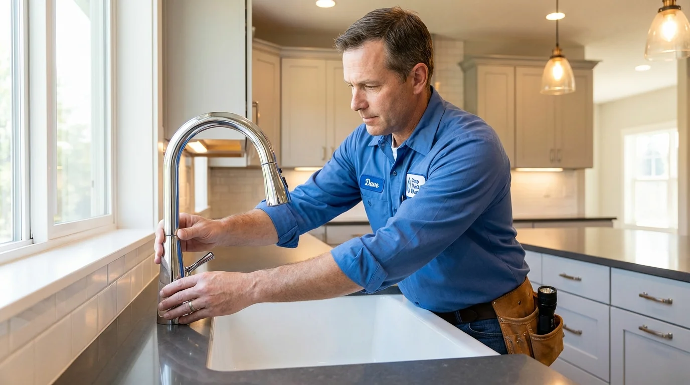 Kitchen faucet installation by Johns Plumbing LLC in Anaheim
