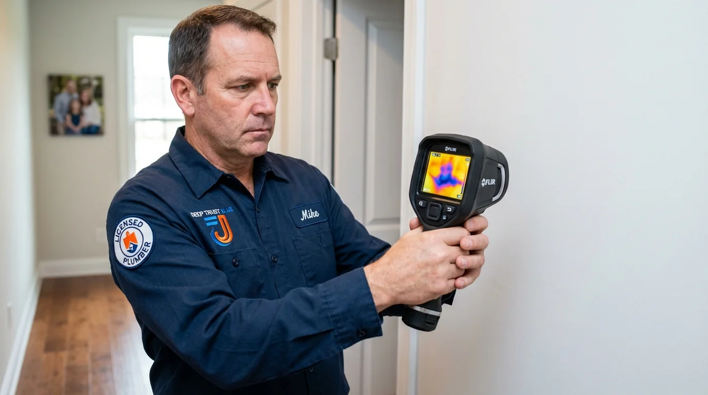 Thermal imaging leak detection by Johns Plumbing LLC in Anaheim